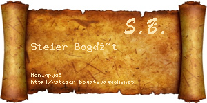 Steier Bogát névjegykártya